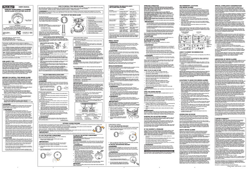 First Alert SA520 User manual