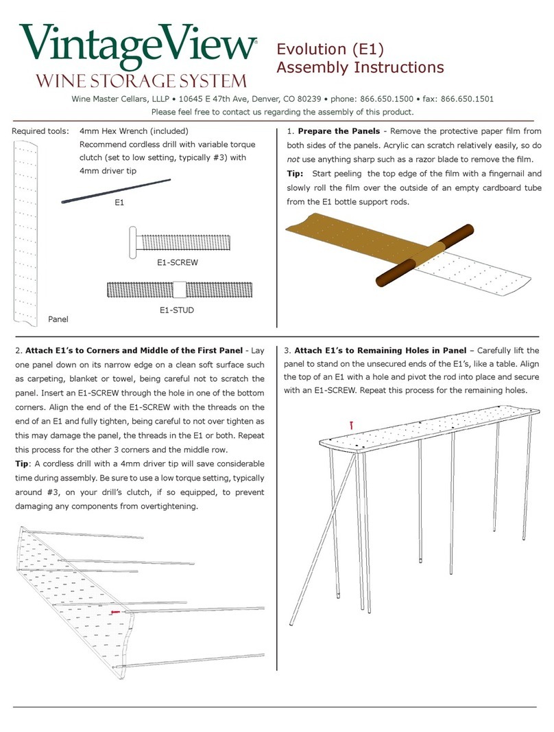 Vintage view E1 Assembly and use instructions