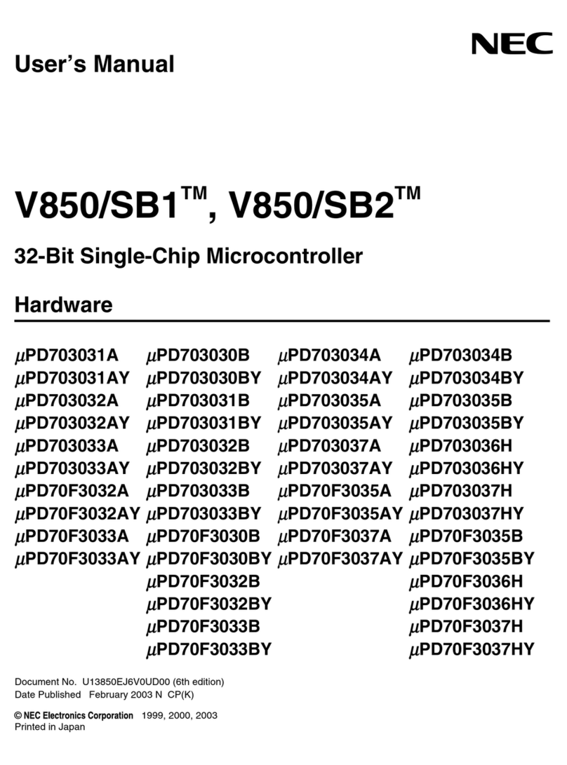 NEC V850/SB1 User manual