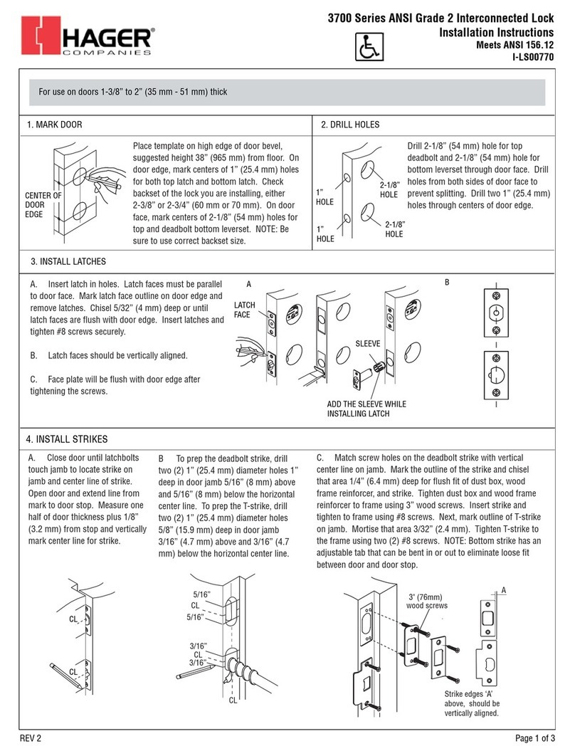 hager 3700 Series Installation instructions manual