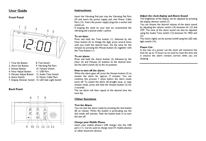 Safe and Sound Products Shake 'n' Wake user guide