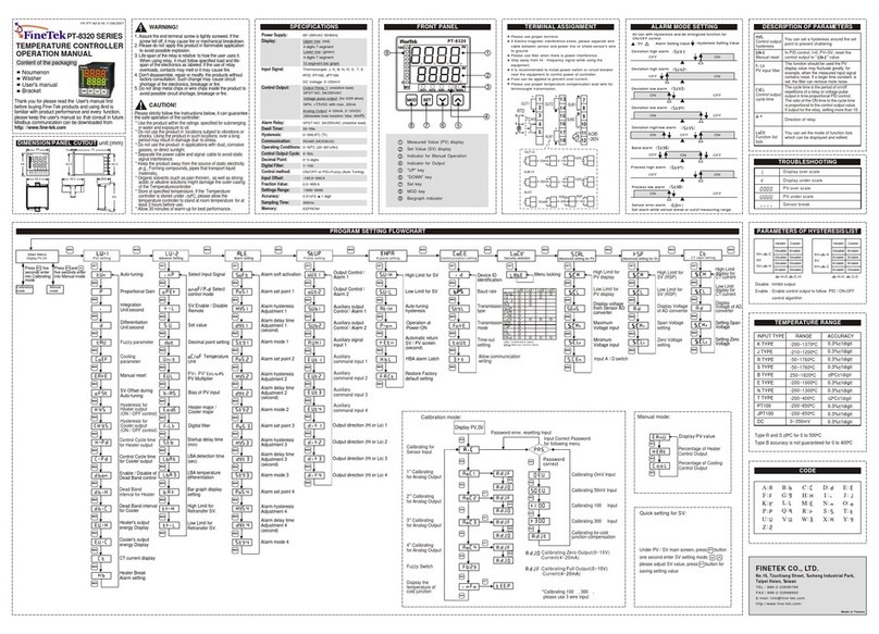 FineTek PT-8320 Series User manual