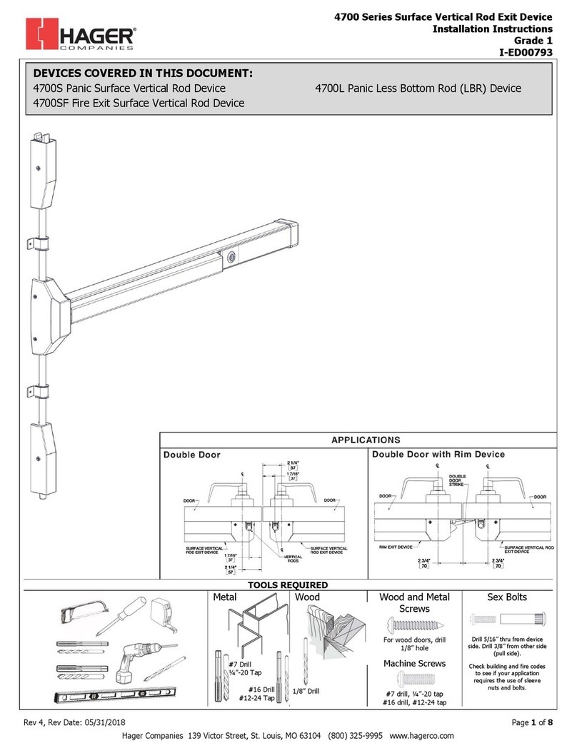 hager 4700S Service manual