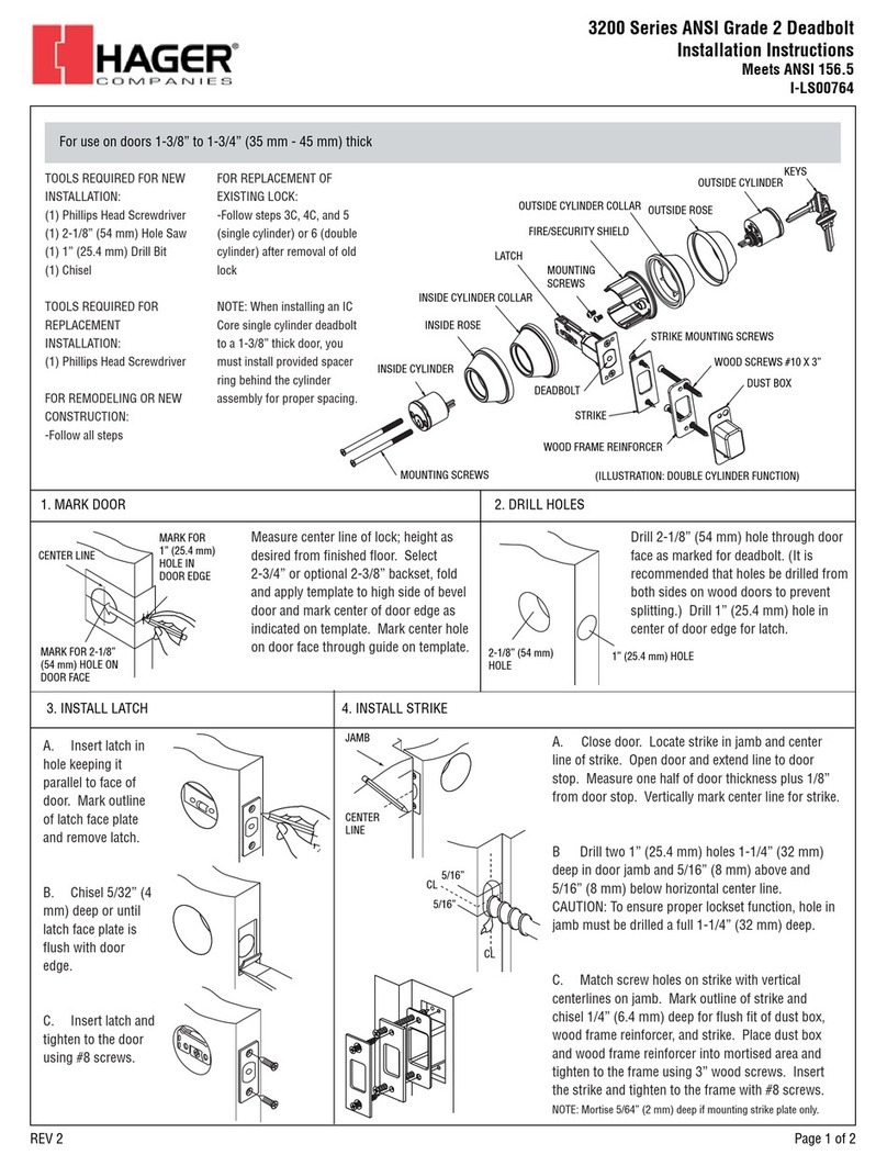 hager 3200 Series Installation instructions manual