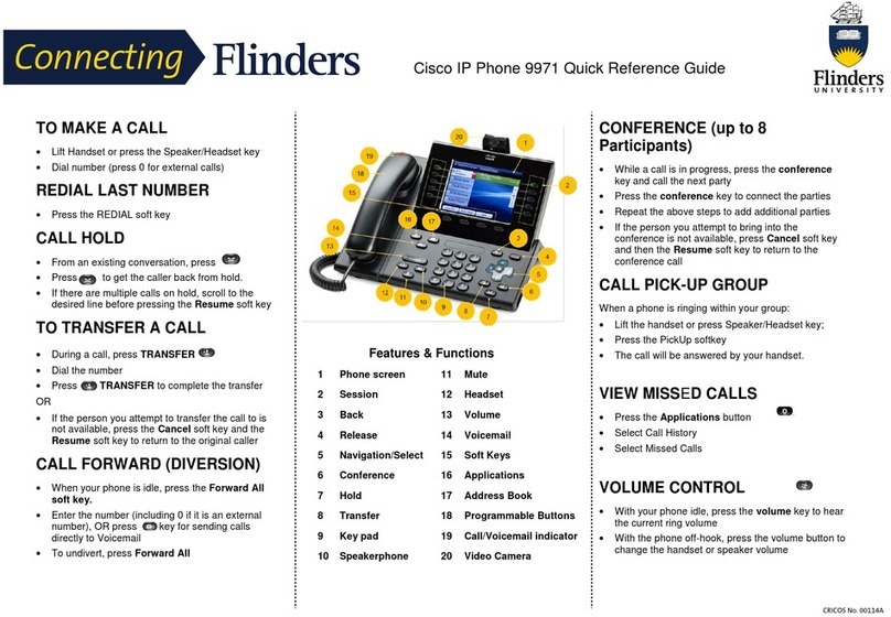 Cisco UNIFIED 9971 Service manual