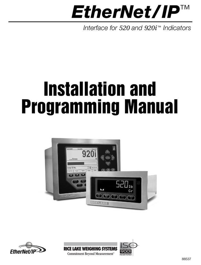 Rice Lake EtherNet/ IP Assembly instructions