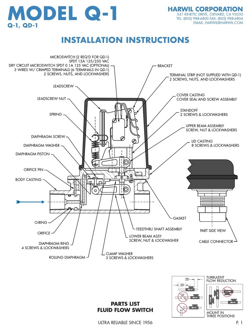 Harwil Q-1 Installation instructions manual Harwil Q-1 Installation instructions manual
