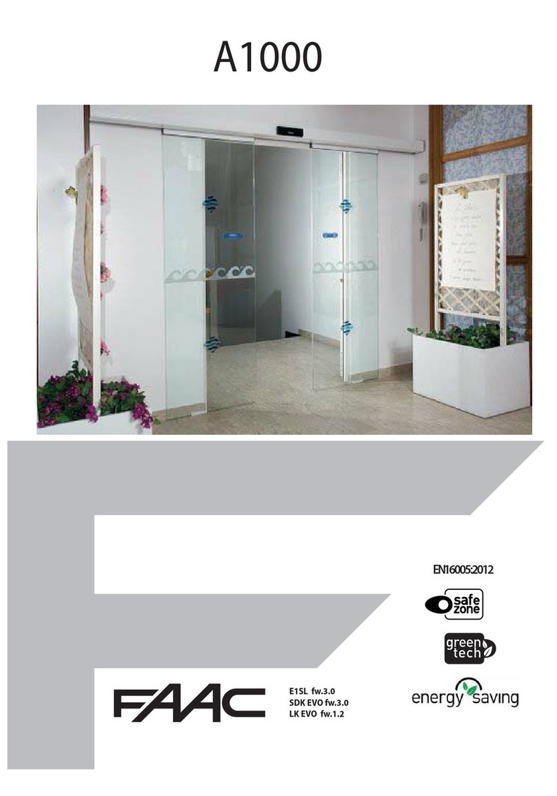 FAAC A1000 user manual