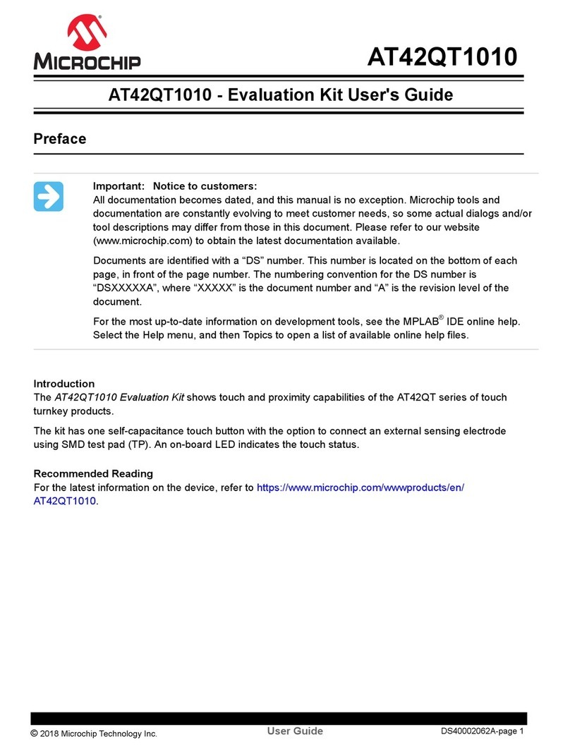 Microchip Technology AT42QT1010 User manual