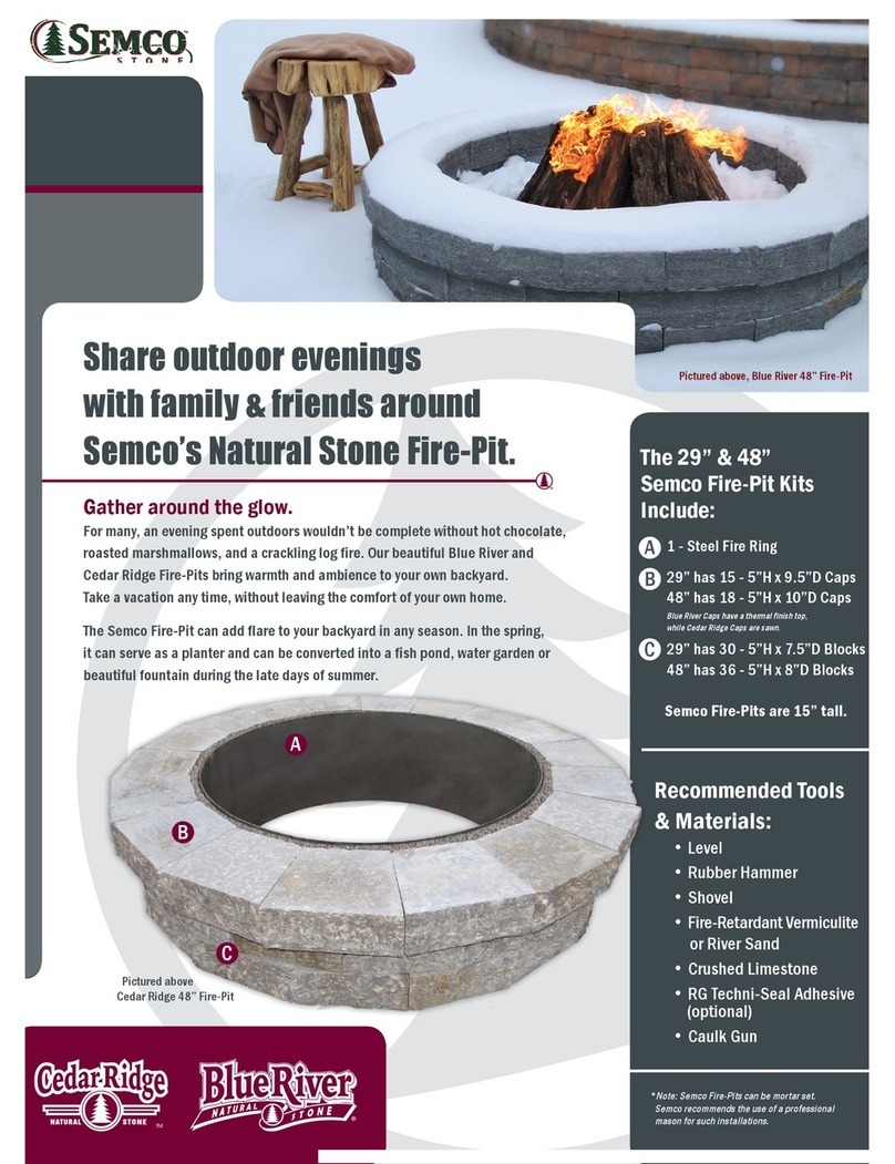 Semco Blue River Fire Pit manual