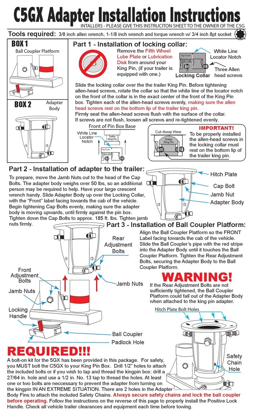 Convert-a-Ball C5GX installation instructions