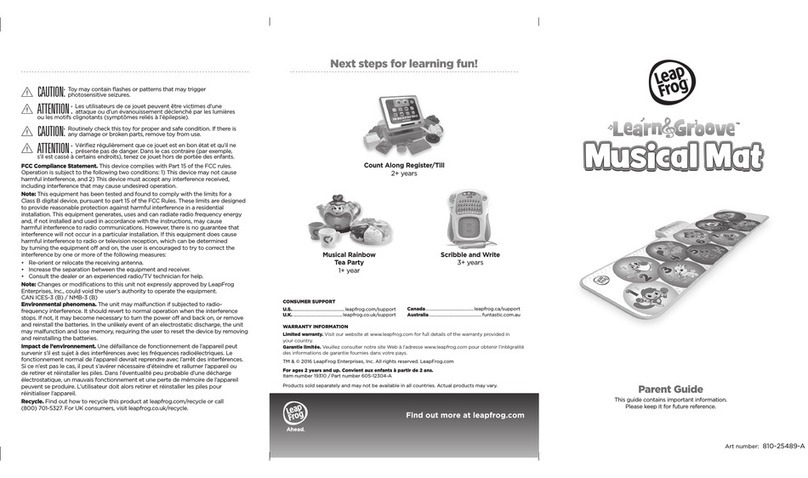 LeapFrog Learn & Groove Musical Mat Instruction & parent guide