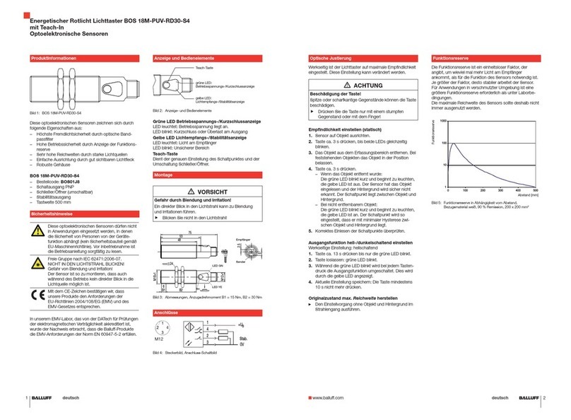 Balluff BOS 18M-PUV-RD30-S4 user manual