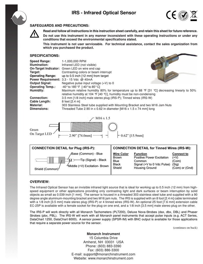 MONARCH INSTRUMENT IRS user manual
