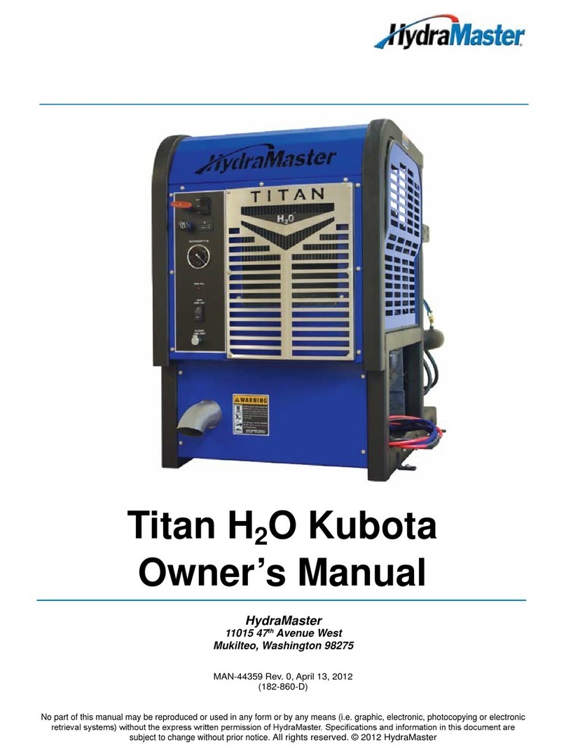 HydraMaster Titan H2O Kubota owner's manual HydraMaster Titan H2O Kubota owner's manual
