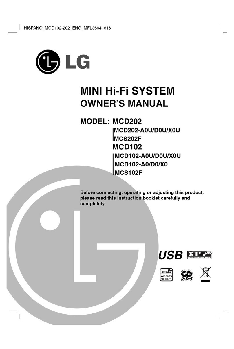 LG MCD202 User manual