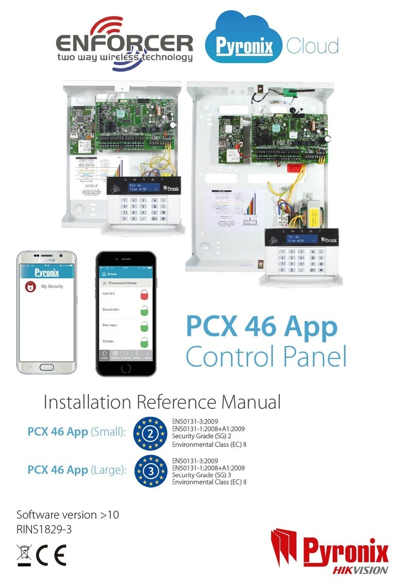 Pyronix PCX 46 APP Installation and operating manual