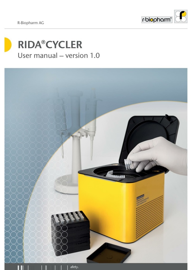 R-Biopharm Rida Cycler User manual