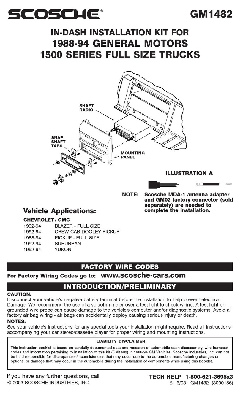 Scosche GM1482 User manual