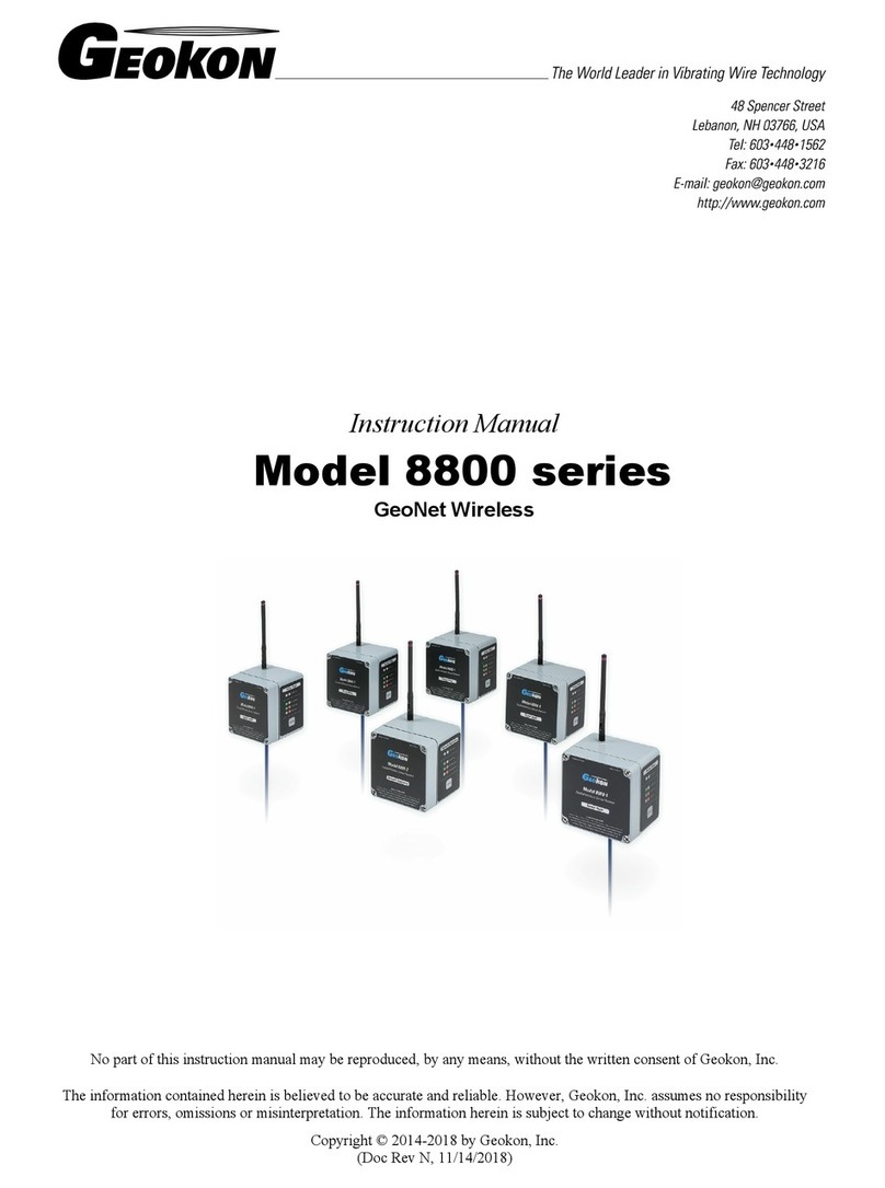 Geokon 8800-2-1A instruction manual