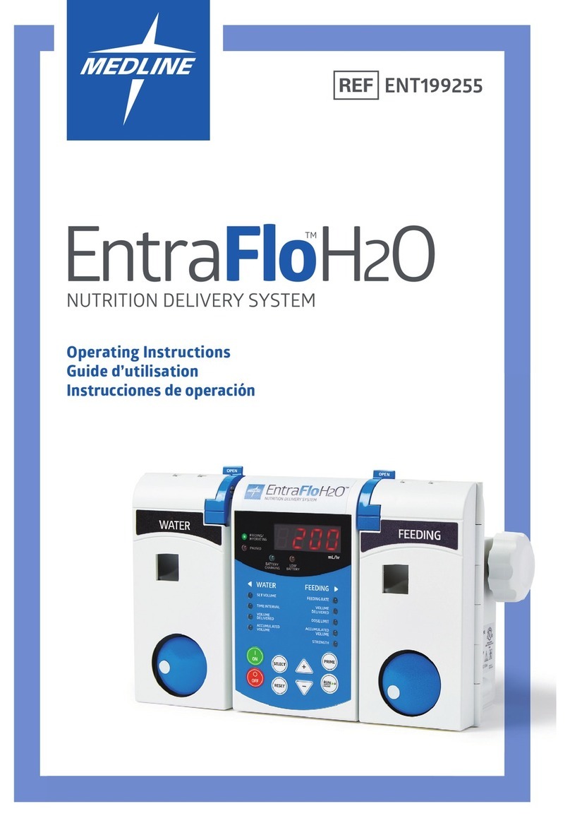 Medline EntraFloH2O Operating instruction guide