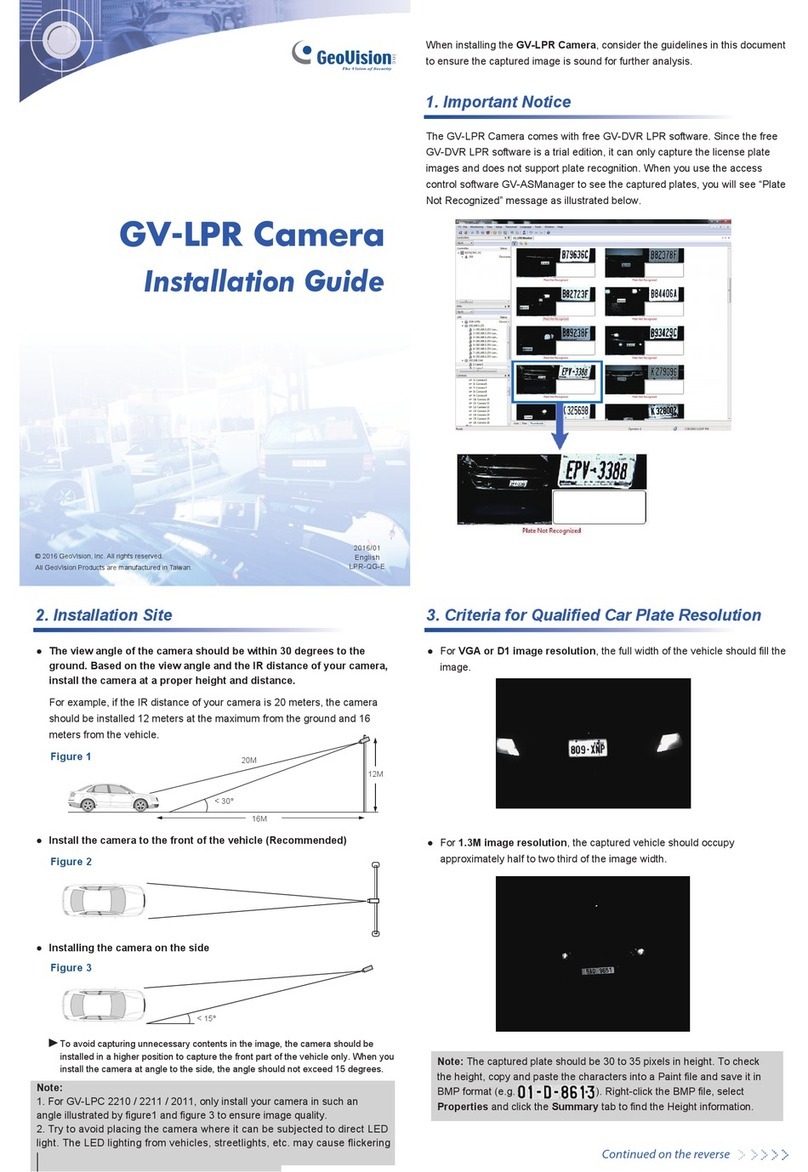 GeoVision GV-LPR installation guide GeoVision GV-LPR installation guide