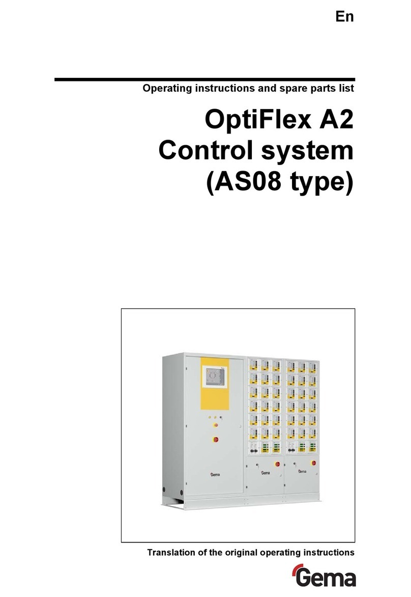 Gema OptiFlex A2 Operating instructions and spare parts list Gema OptiFlex A2 Operating instructions and spare parts list