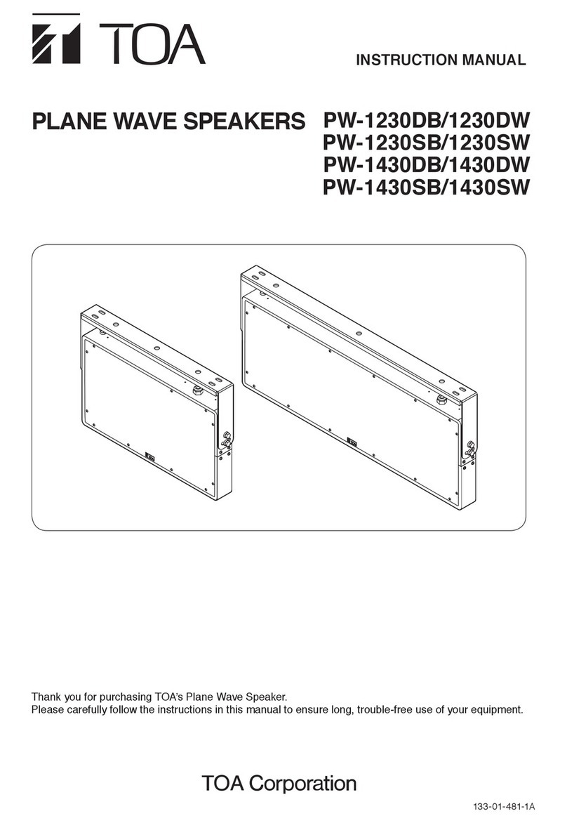 Toa PW-1230DB User manual