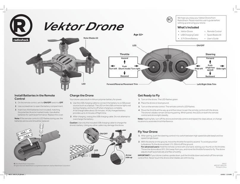 Radio Shack Vektor Drone User manual