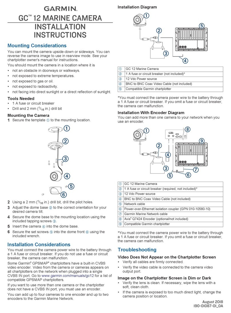 Garmin GC 12 Installation instruction