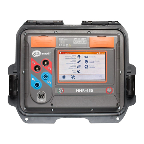 Sonel MMR-650 User manual Sonel MMR-650 User manual