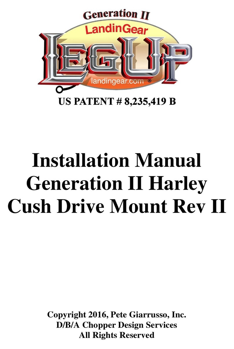 Landingear LegUp Generation II installation manual Landingear LegUp Generation II installation manual