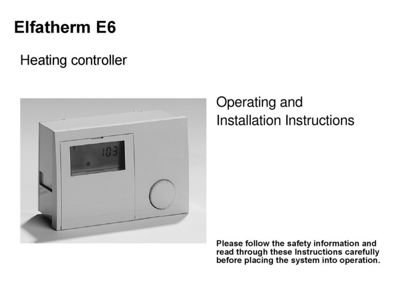 Elfatherm E6 Operating & installation instructions
