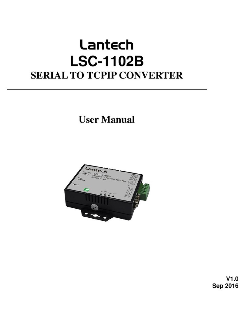 Lantech LSC-1102B user manual Lantech LSC-1102B user manual