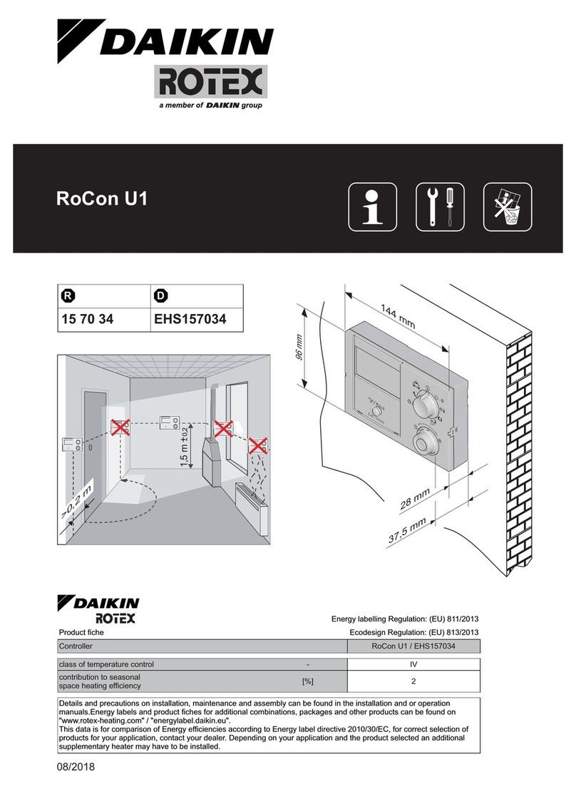 Daikin RoCon U1 manual