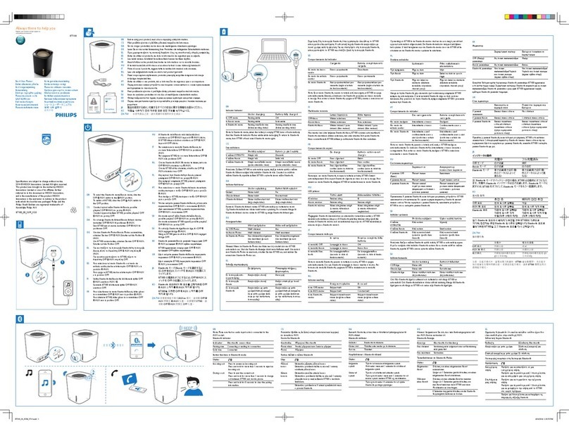 Philips BT100 Product information sheet Philips BT100 Product information sheet