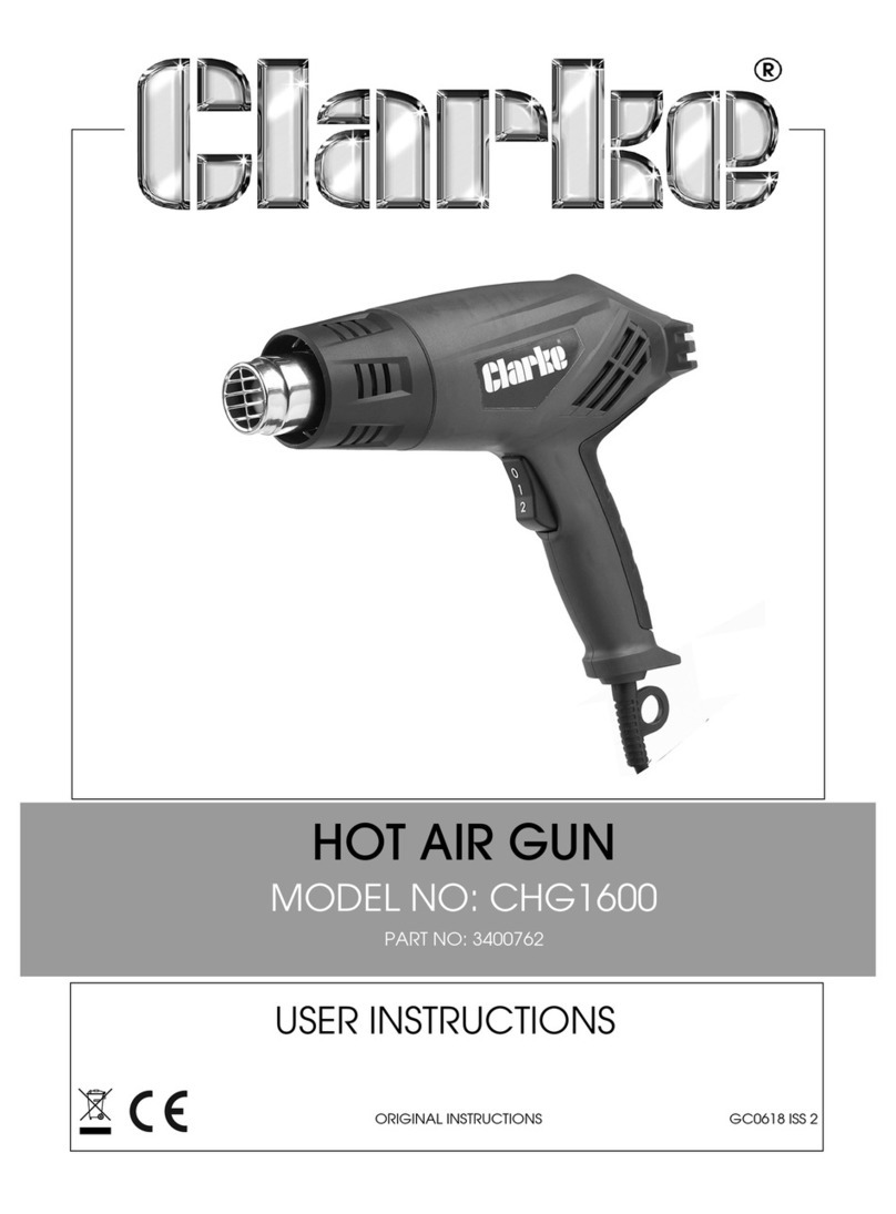 Clarke CHG1600 User instructions