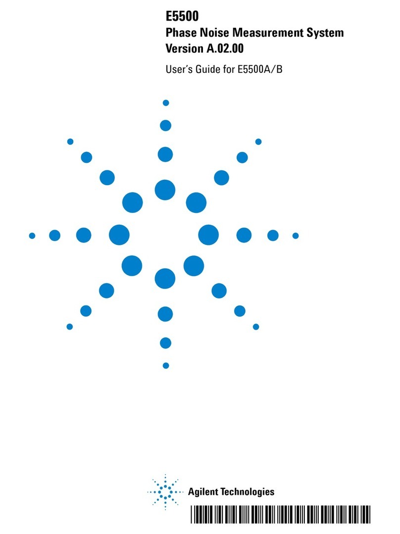 Agilent Technologies E5500A User manual
