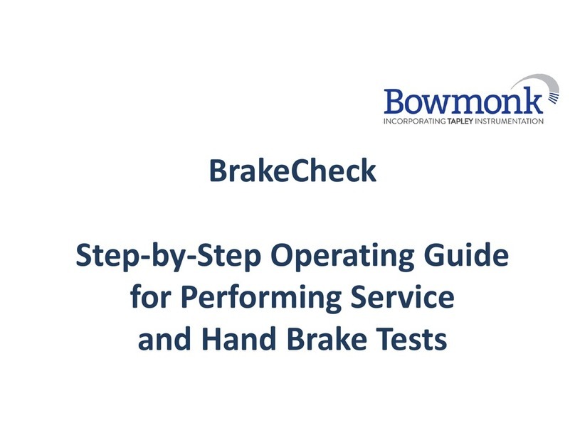 Bowmonk BrakeCheck Series 2 operating guide