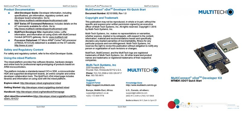 Multitech MultiConnect xDot quick start