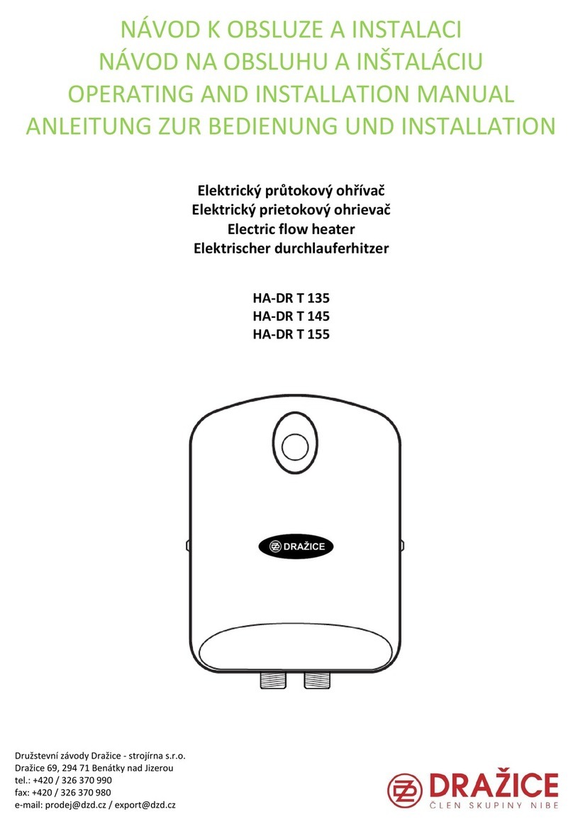 Drazice HA-DR T 135 OPERATING AND INSTALLATION Manual