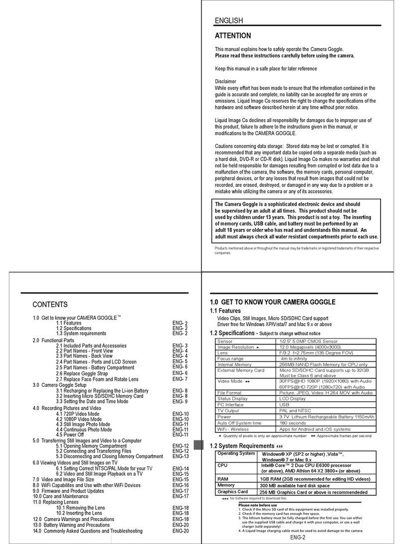 ZEAL Optics Camera Goggle user manual