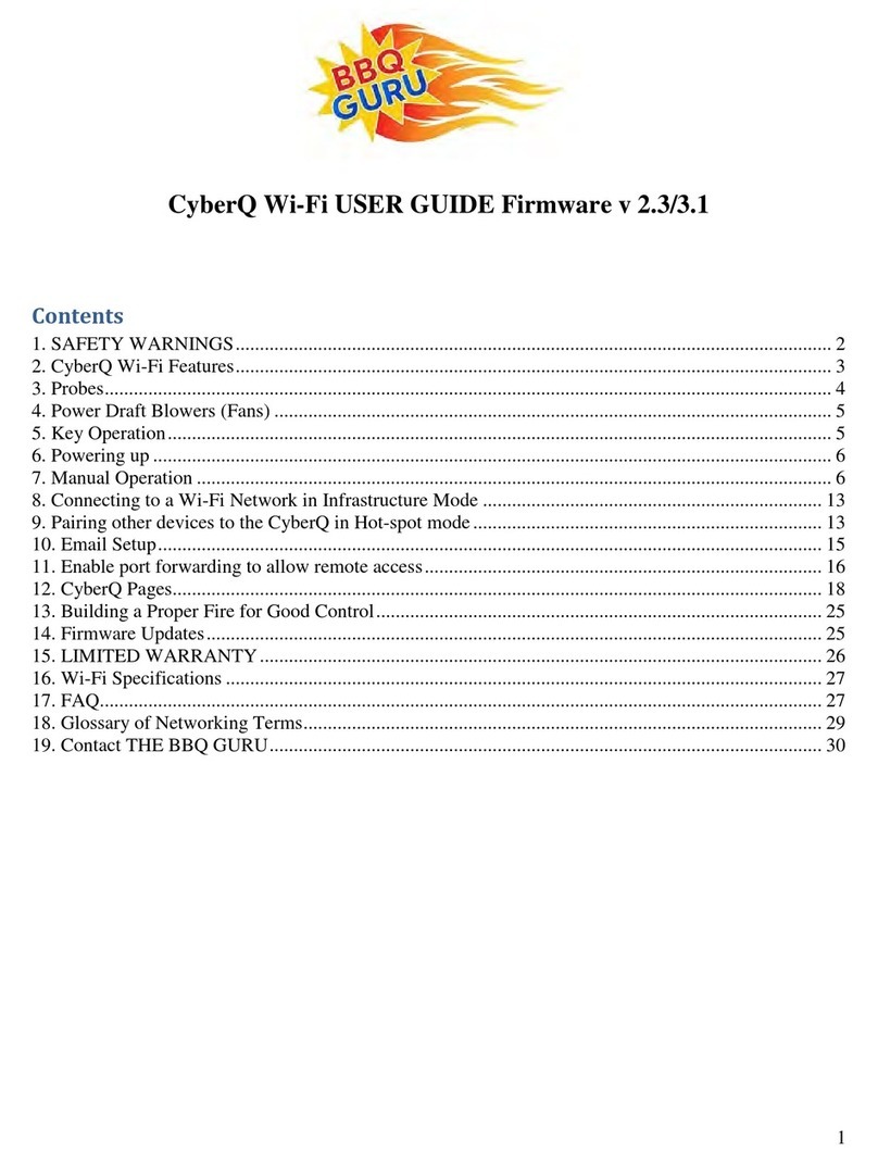 BBQ Guru CyberQ Wi-Fi user guide