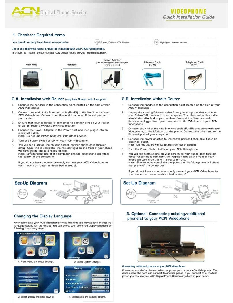 ACN IRIS 3000 User manual