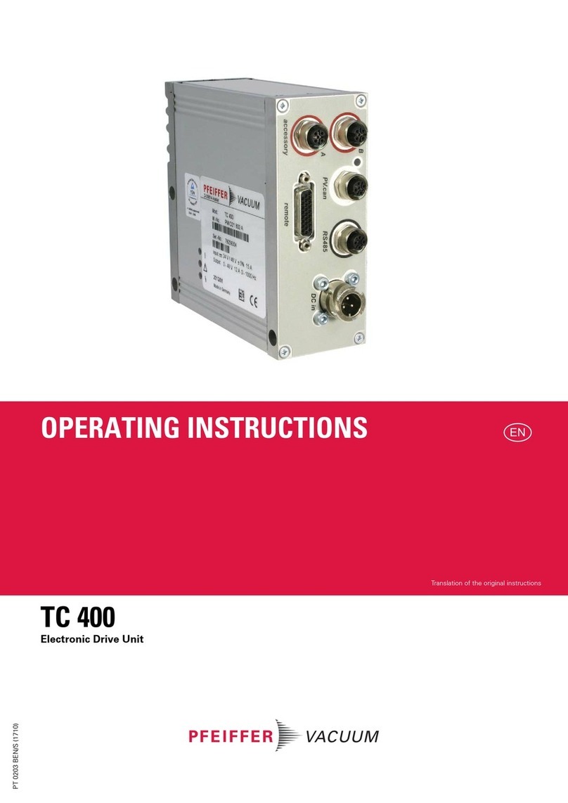 Pfeiffer Vacuum TC 400 operating instructions