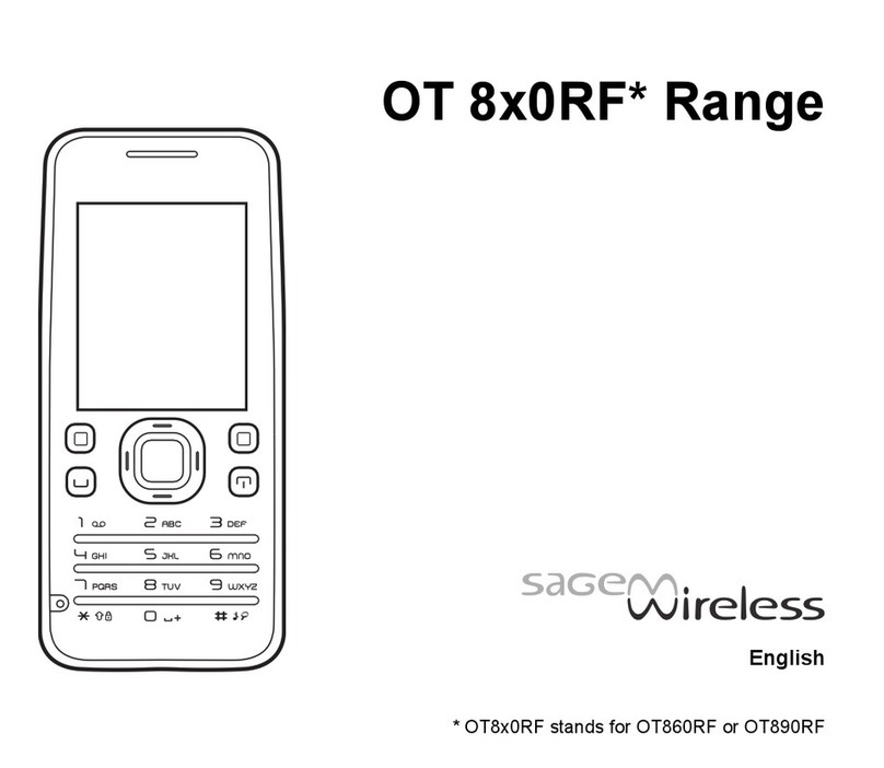 Sagem OT860RF User manual