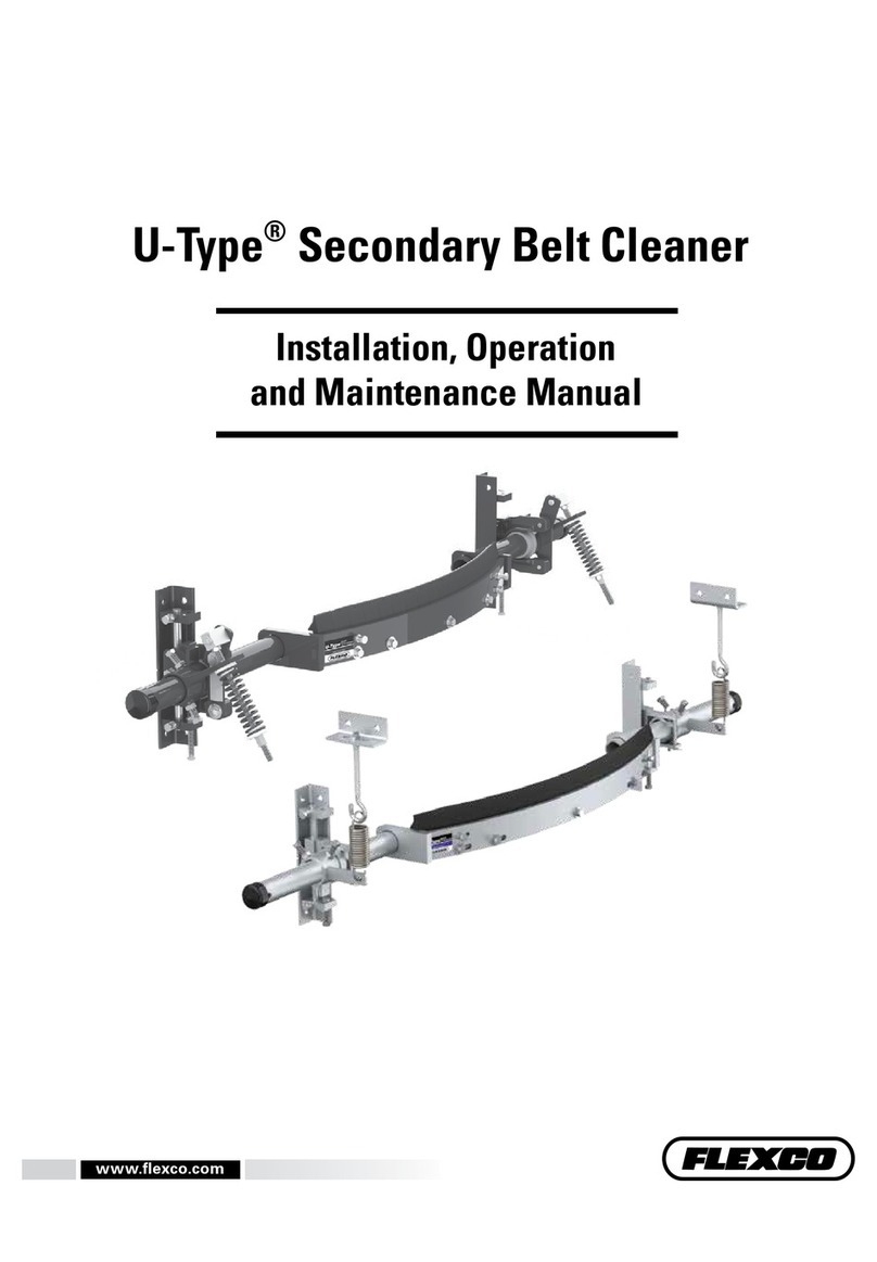 Flexco U-Type Secondary Cleaner Installation, operation and maintenance manual