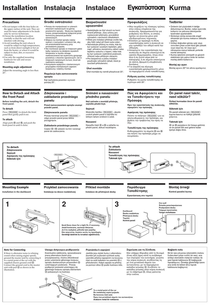 Sony XR-4800 Product guide