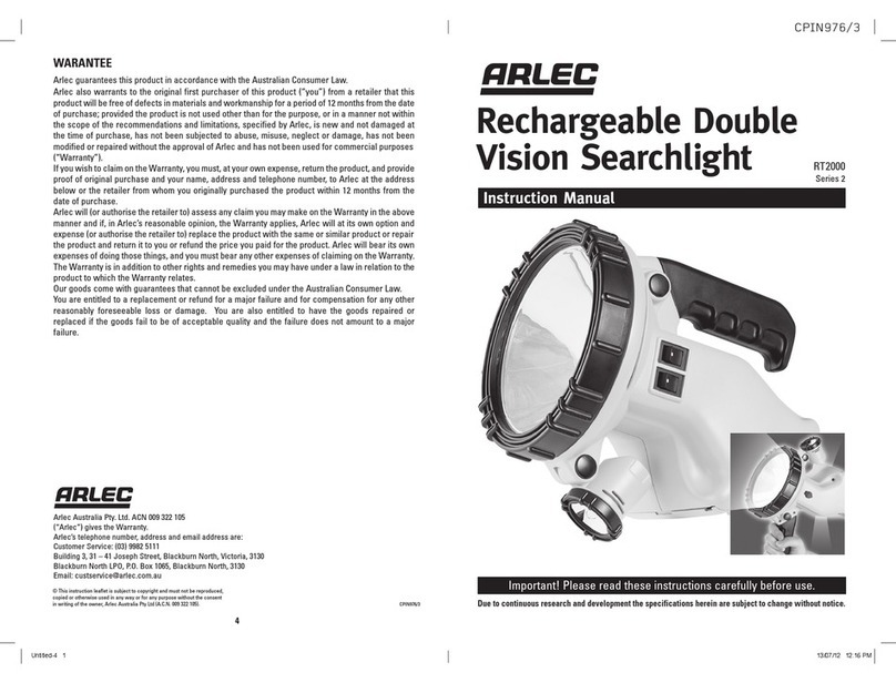 Arlec RT2000 instruction manual