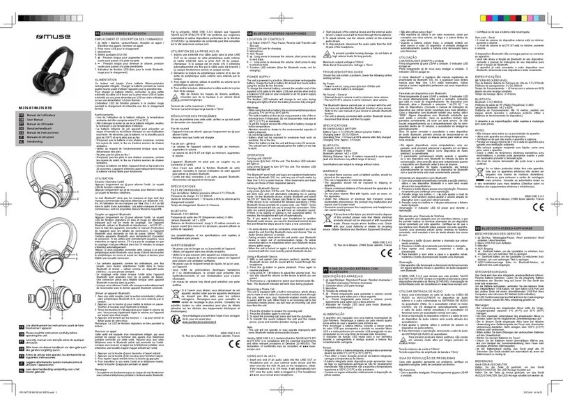 Muse M-276 BT user manual